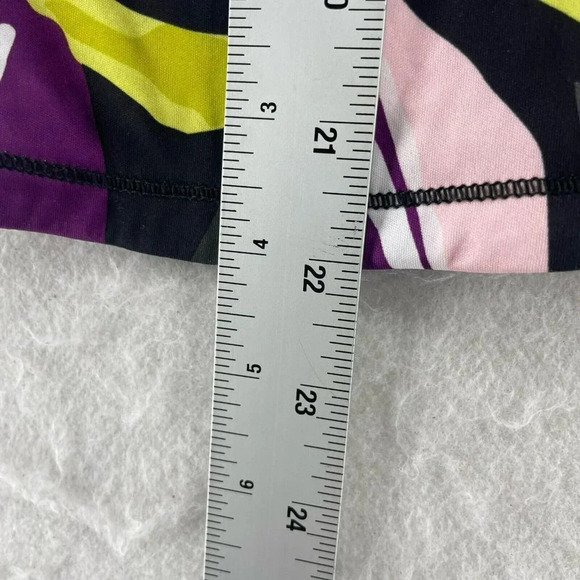 Lotto Tank Top Women’s Sz S Purple Black Popflower Print Racerback Athleisure - Picture 5 of 12